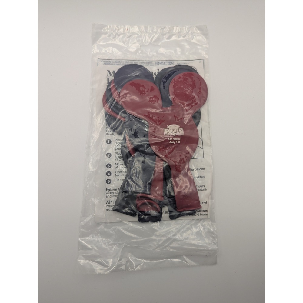 Vtg Disney Spirit of Mickey VHS Promo Balloons 1998 Sealed "On Video July 14"
